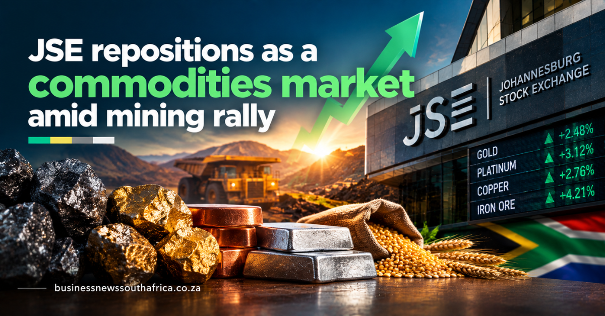 JSE repositions as a commodities market amid mining rally
