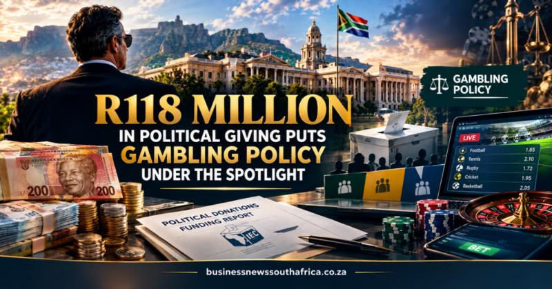 Martin Moshal’s R118 million political donations raise questions over gambling policy