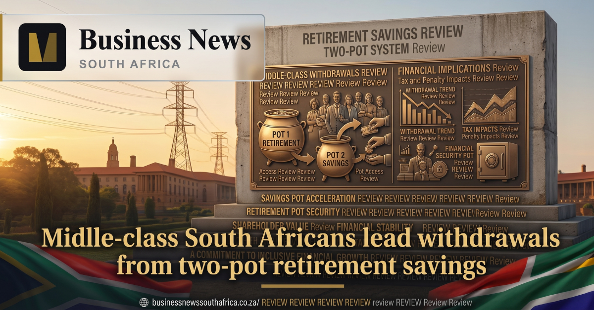 Middle-class South Africans lead withdrawals from two-pot retirement savings