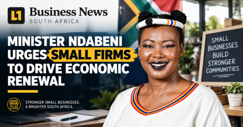 Minister Ndabeni urges small firms to drive economic renewal