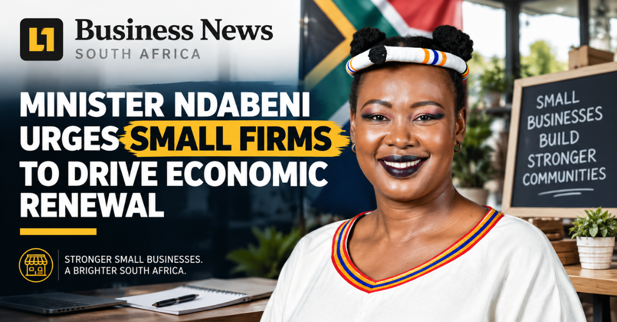 Minister Ndabeni urges small firms to drive economic renewal