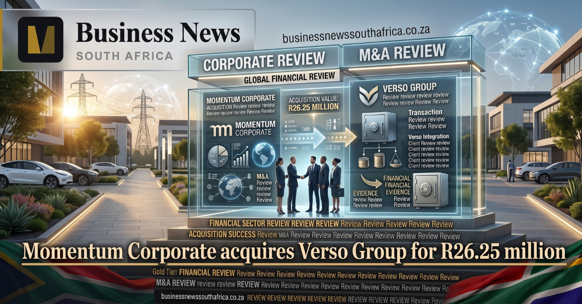 Momentum Corporate acquires Verso Group for R26.25 million