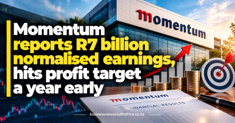 Momentum reports R7 billion normalised earnings, hits profit target a year early