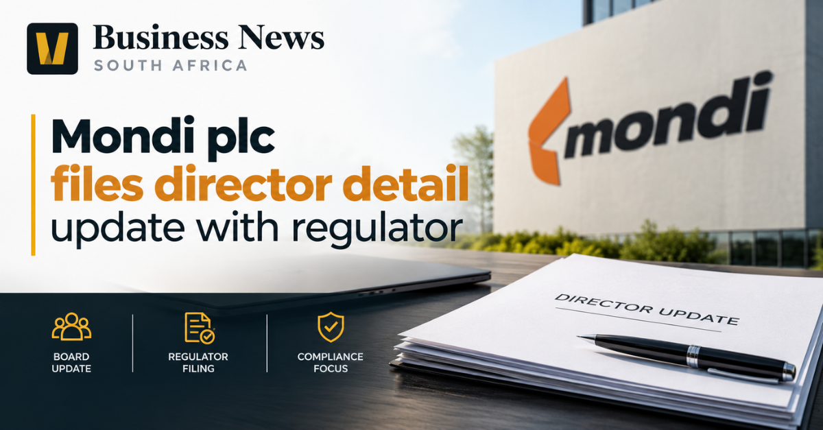 Mondi plc files director detail update with regulator