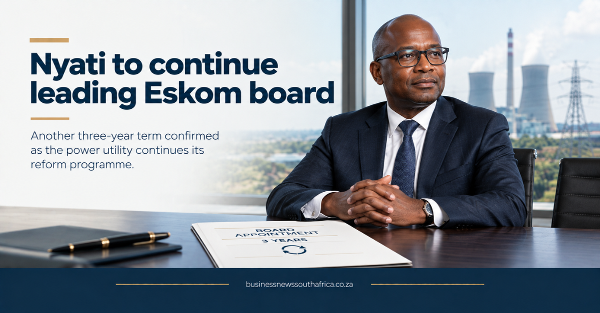 Mteto Nyati confirmed as Eskom chairman for another term