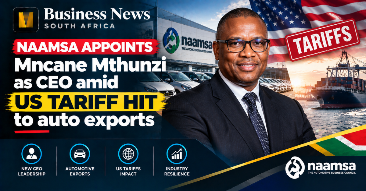 Naamsa appoints Mncane Mthunzi as CEO amid US tariff hit to auto exports