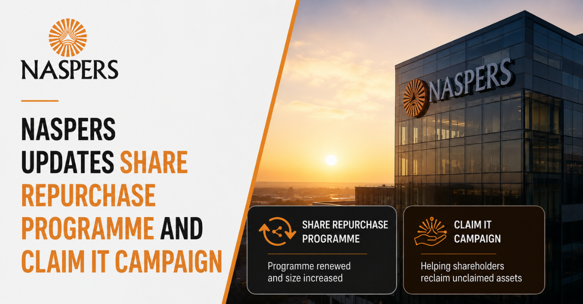 Naspers updates share repurchase programme and Claim It campaign