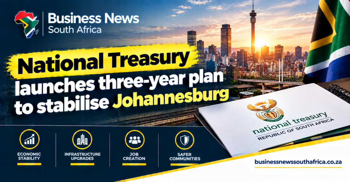 National Treasury launches three-year plan to stabilise Johannesburg
