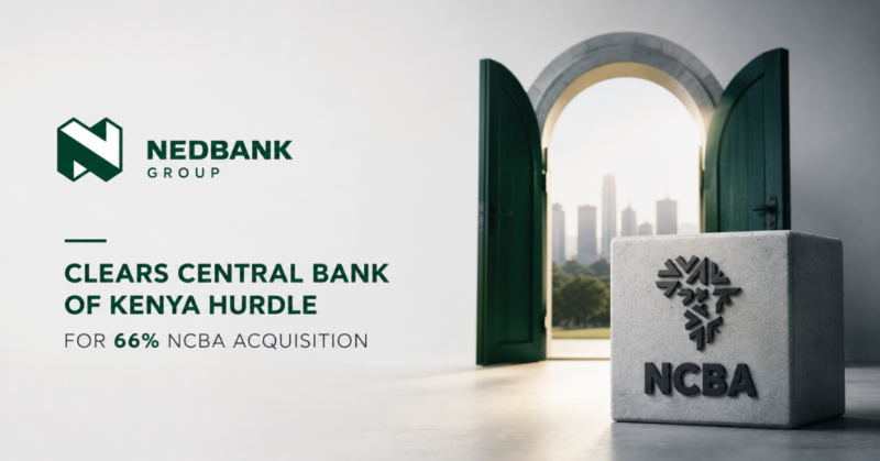 Nedbank Group clears Central Bank of Kenya hurdle for 66% NCBA acquisition
