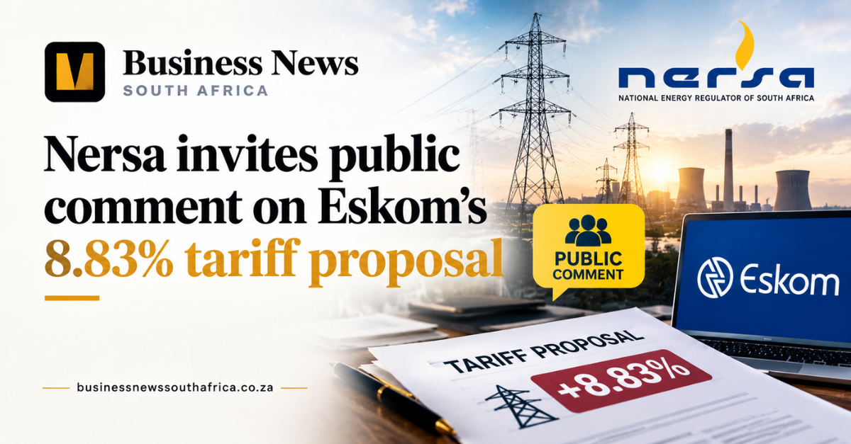 Nersa invites public comment on Eskom’s 8.83% tariff proposal