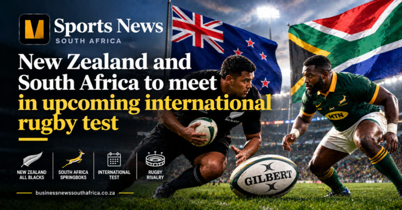 New Zealand and South Africa to meet in upcoming international rugby test