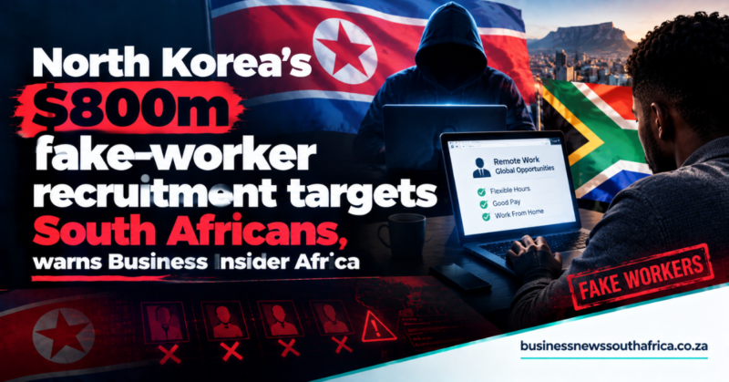 North Korea’s $800m fake-worker recruitment targets South Africans, warns Business Insider Africa