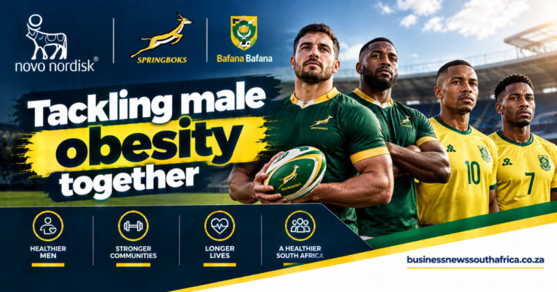 Novo Nordisk launches campaign with Springboks and Bafana stars to curb male obesity
