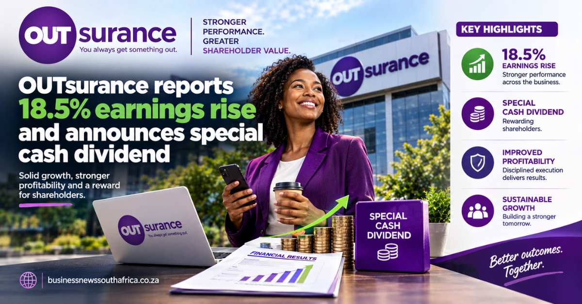OUTsurance reports 18.5% earnings rise and announces special cash dividend