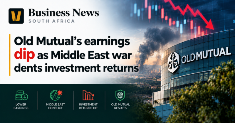 Old Mutual’s earnings dip as Middle East war dents investment returns
