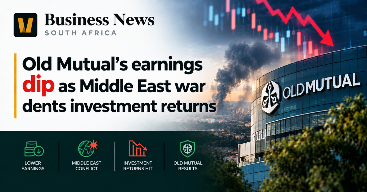 Old Mutual’s earnings dip as Middle East war dents investment returns