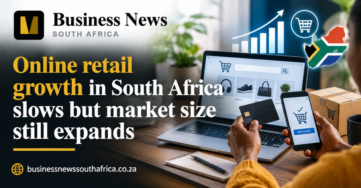 Online retail growth in South Africa slows but market size still expands