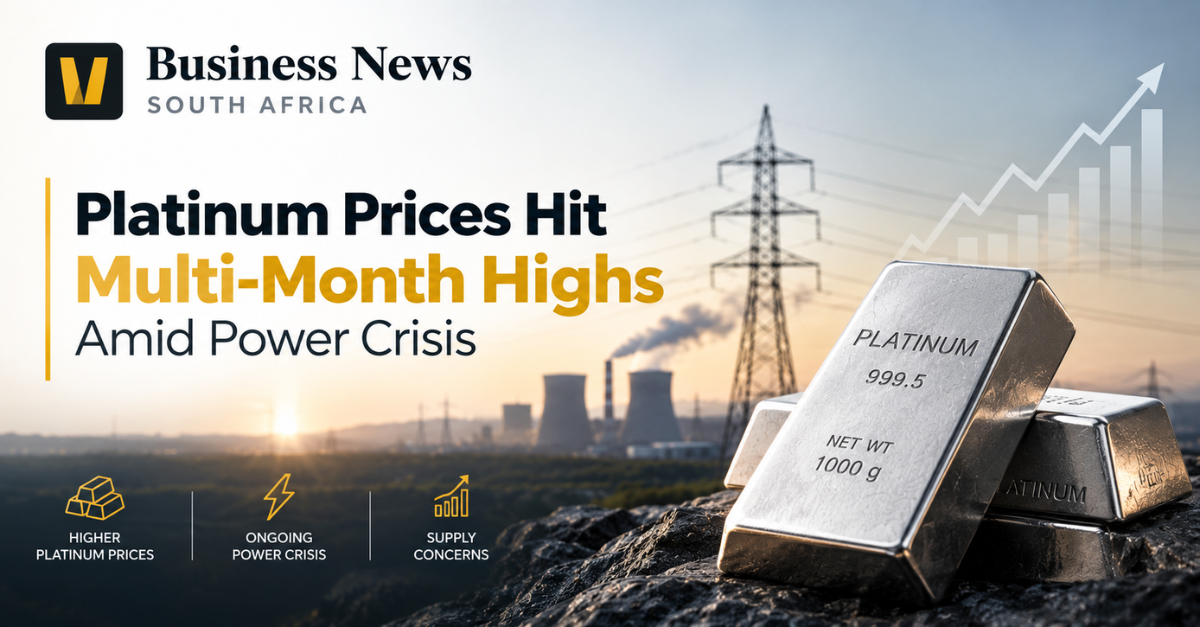 Platinum Prices Hit Multi-Month Highs Amid South Africa Power Crisis