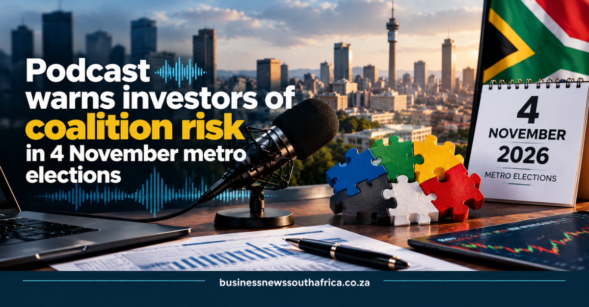Podcast warns investors of coalition risk in 4 November metro elections