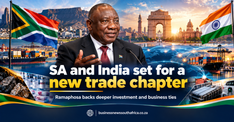 President Ramaphosa says South Africa ready for new era of trade with India