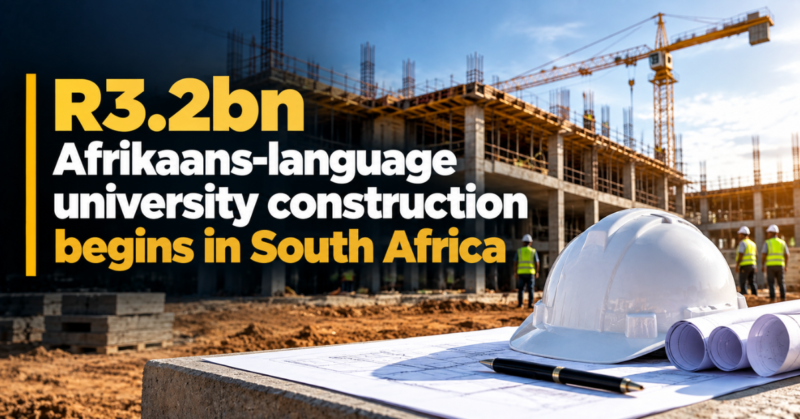 R3.2bn Afrikaans-language university construction begins in South Africa
