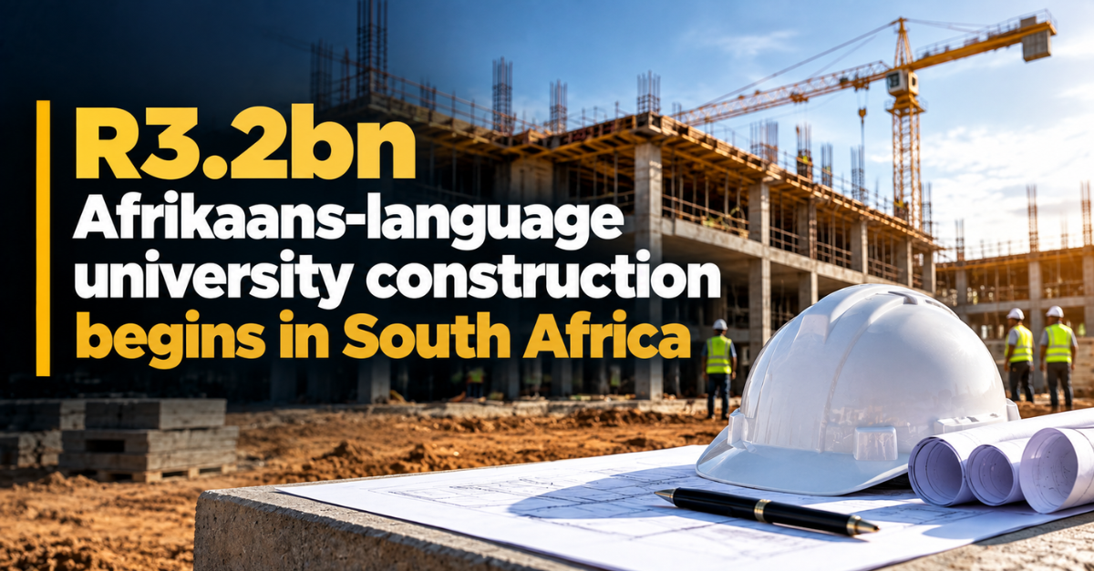 R3.2bn Afrikaans-language university construction begins in South Africa