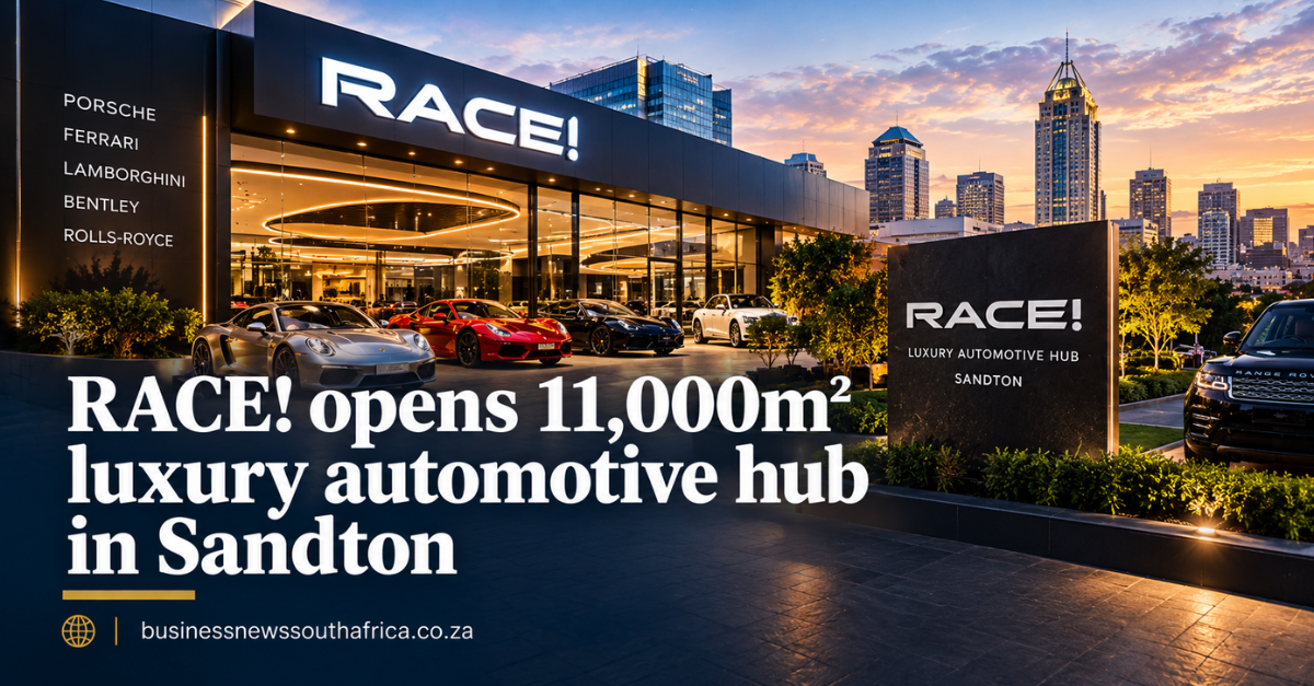 RACE! opens 11,000m² luxury automotive hub in Sandton