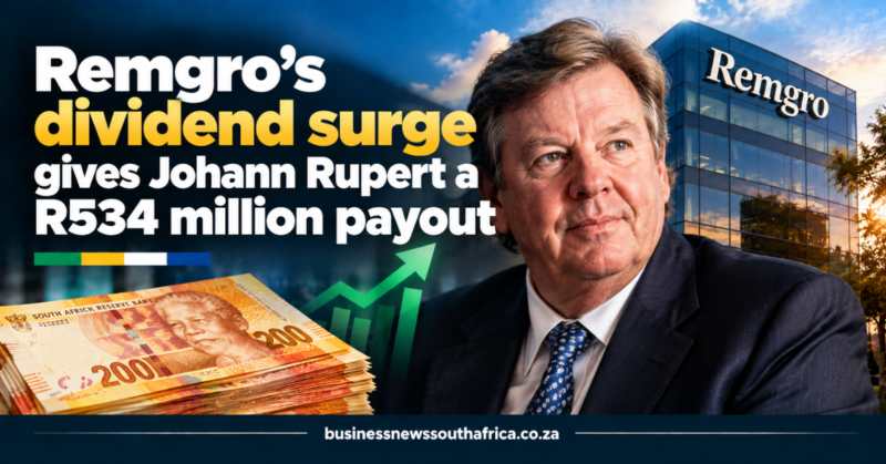 Remgro’s dividend surge gives Johann Rupert a R534 million payout
