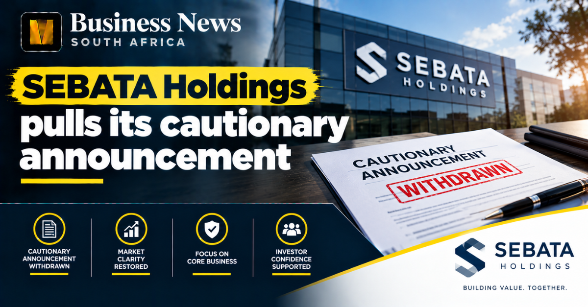SEBATA Holdings pulls its cautionary announcement