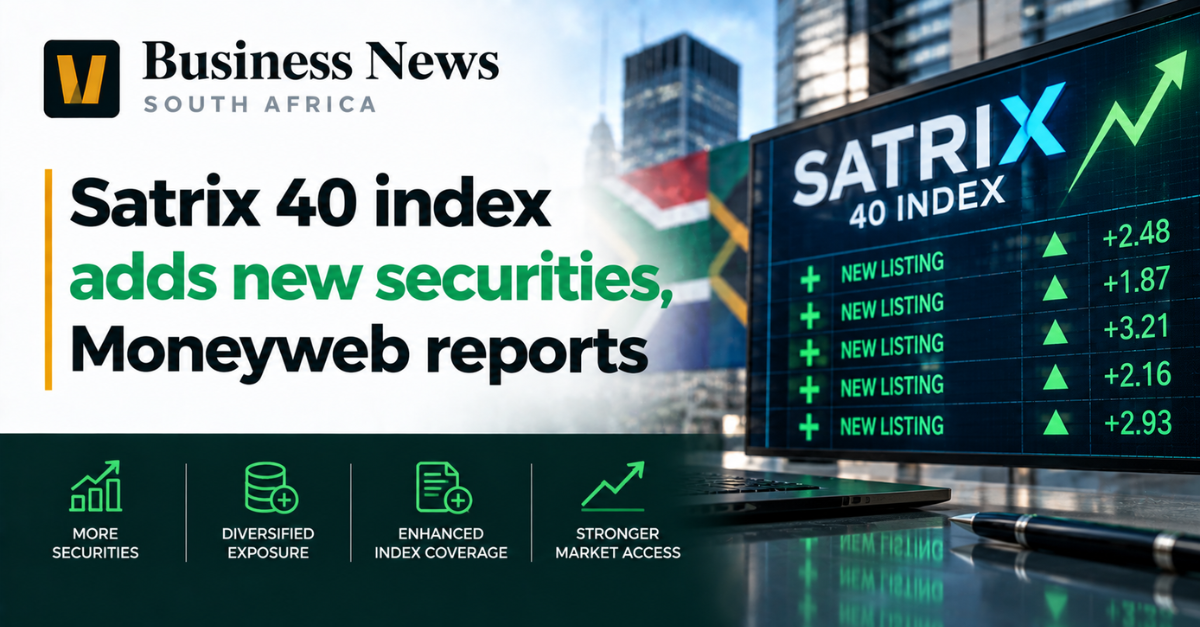 Satrix 40 index adds new securities, Moneyweb reports