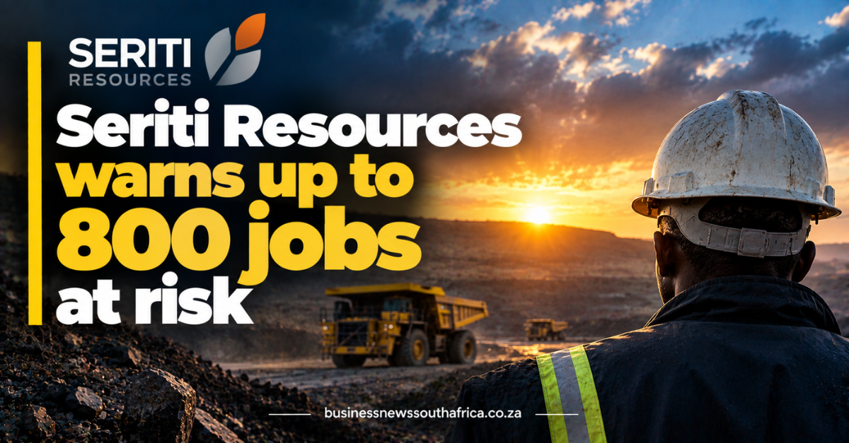 Seriti Resources warns up to 800 jobs at risk