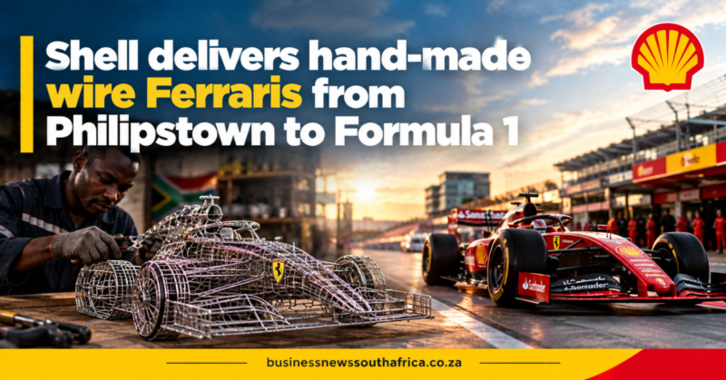 Shell delivers hand-made wire Ferraris from Philipstown to Formula 1