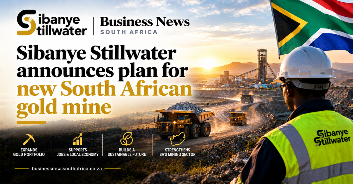 Sibanye Stillwater announces plan for new South African gold mine