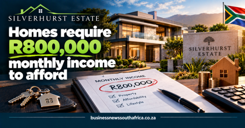 Silverhurst Estate homes require R800,000 monthly income to afford