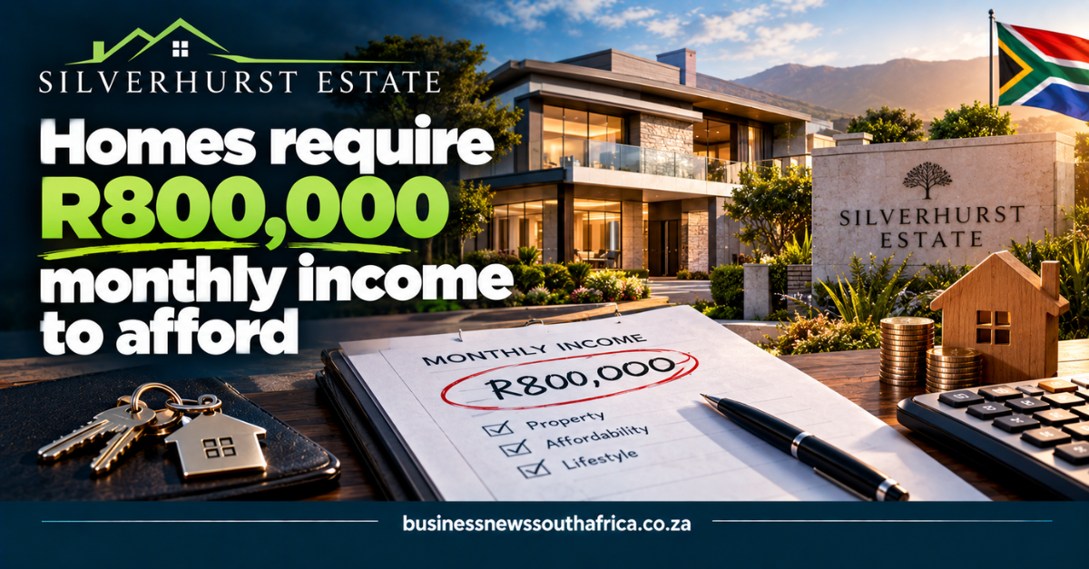 Silverhurst Estate homes require R800,000 monthly income to afford