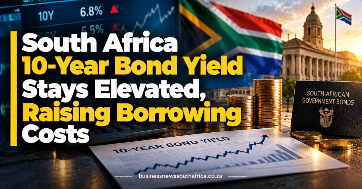 South Africa 10-Year Bond Yield Stays Elevated, Raising Borrowing Costs