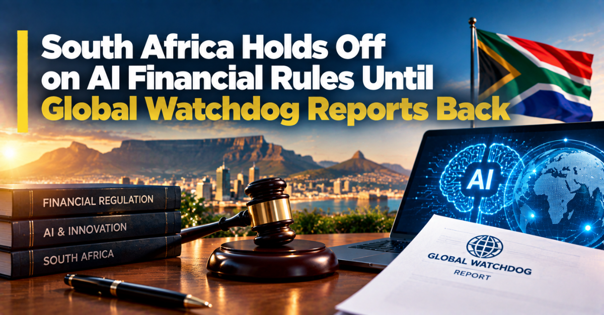 South Africa Holds Off on AI Financial Rules Until Global Watchdog Reports Back