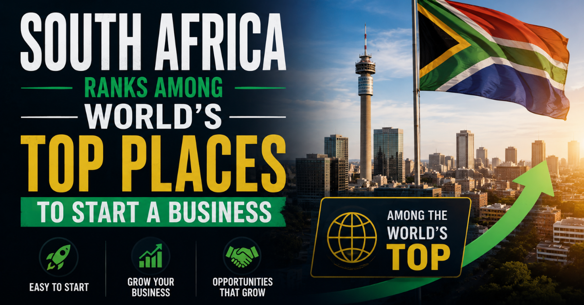 South Africa ranks among world’s top places to start a business