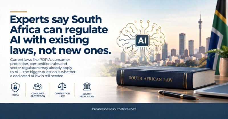 South Africa should regulate AI using existing laws, says tech experts