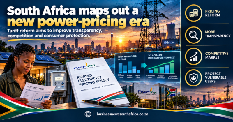 South Africa signals overhaul of electricity pricing system