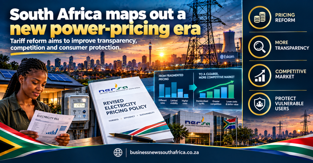 South Africa signals overhaul of electricity pricing system