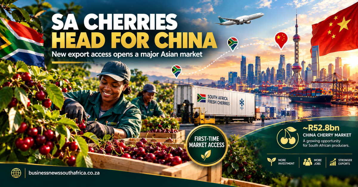 South Africa to start exporting cherries to China