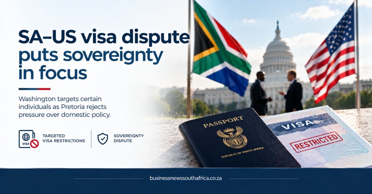 South Africa warned to brace for US visa sanctions over sovereignty dispute