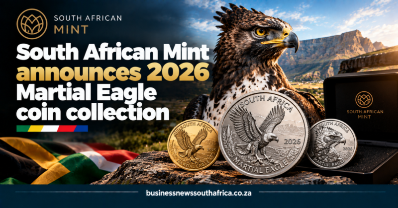 South African Mint announces 2026 Martial Eagle coin collection