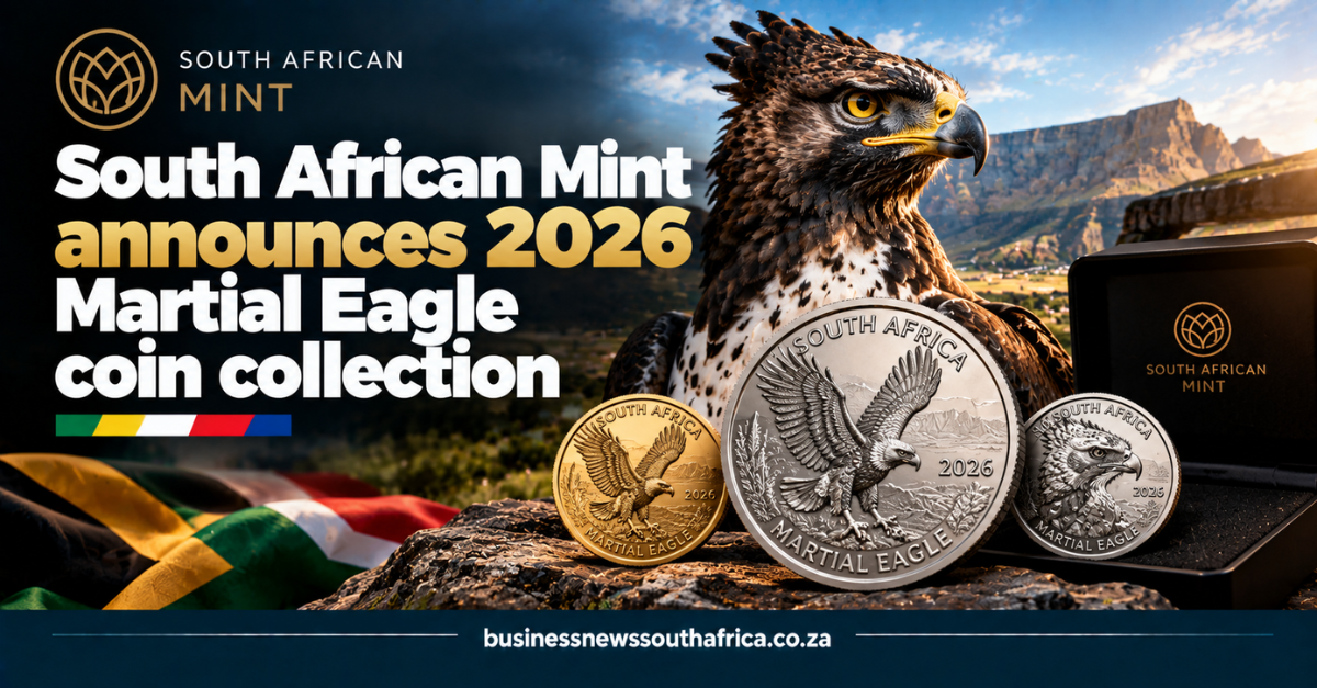 South African Mint announces 2026 Martial Eagle coin collection