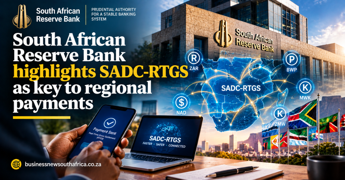 South African Reserve Bank highlights SADC-RTGS as key to regional payments