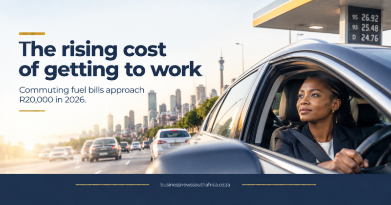 South African commuters face nearly R20,000 annual fuel cost in 2026