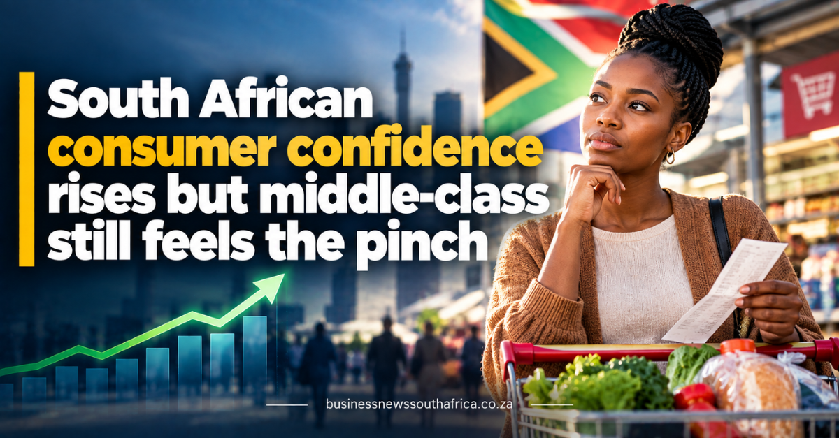 South African consumer confidence rises but middle-class still feels the pinch
