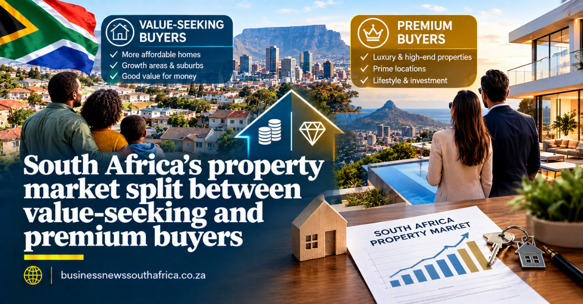 South Africa’s property market split between value-seeking and premium buyers