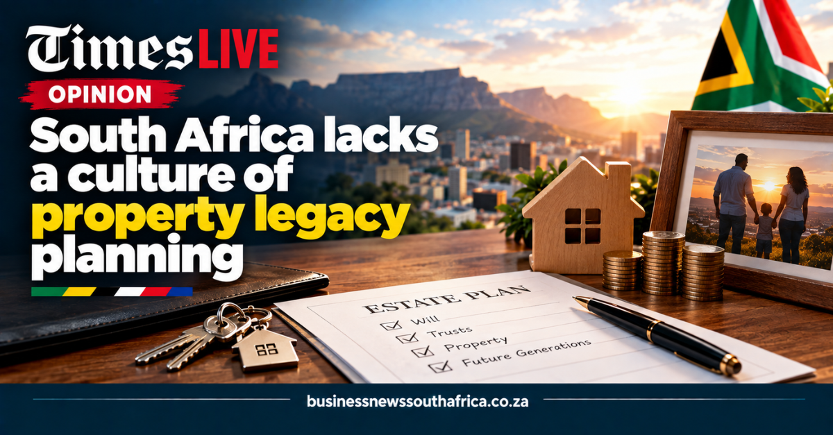 TimesLIVE opinion warns South Africa lacks a culture of property legacy planning